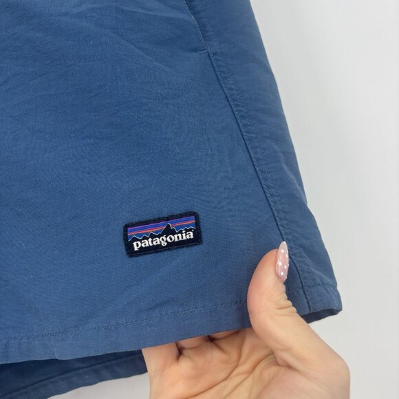 Patagonia Nylon Shorts Blue Womens Size Small Drawstring Waist - Picture 3 of 11